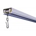 Trax  5 Foot Shower Rod  Mounts to the Ceiling  Includes 12 Hooks  Brushed Aluminum Tracking - B016LDV26A